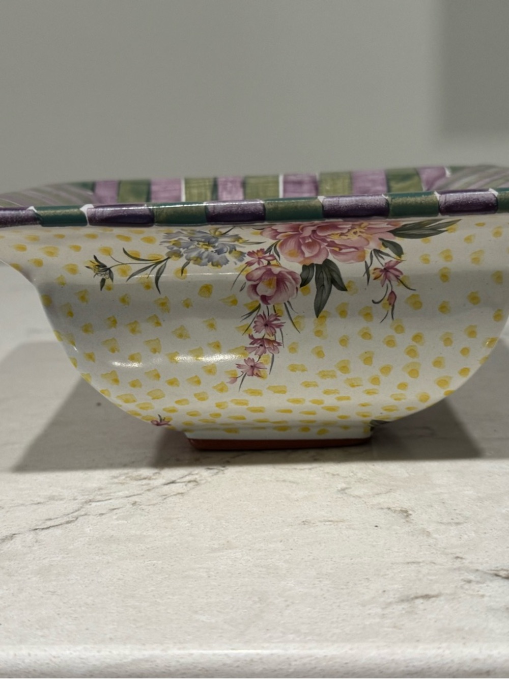 Vintage MacKenzie Childs Torquay Kelp and Urchin Square Bowl - Picture 8 of 11